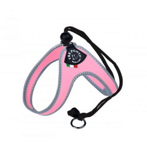 Harnais confort TRE PONTI pour chien avec cordon de serrage | Rose