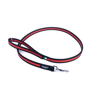 Laisse résistante unie bord noir FASHION | TRE PONTI