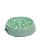 Gamelle anti-glouton pour chien coloris menthe | Mélaminé épais et résistant | 1L.
