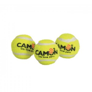 Lot de 3 balles de tennis avec bruiteur | Jouet pour chien | 3.7 cm