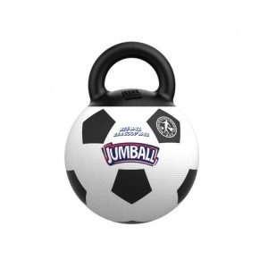 Ballon de foot jouet pour chien avec poignée résistant | Jouet pour chien JUMBALL | 30 cm