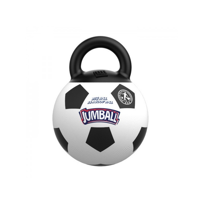Ballon de foot jouet pour chien avec poignée résistant | Jouet pour chien JUMBALL | 30 cm