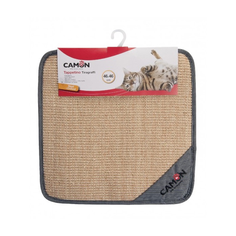 Tapis griffoir chat en sisal carré de 46 cm