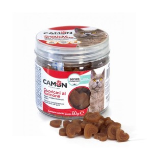Boite de friandises pour chat cœur au saumon| 60 g
