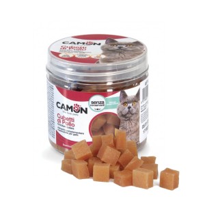 Boite de friandises pour chat cubes de poulet | 60 g