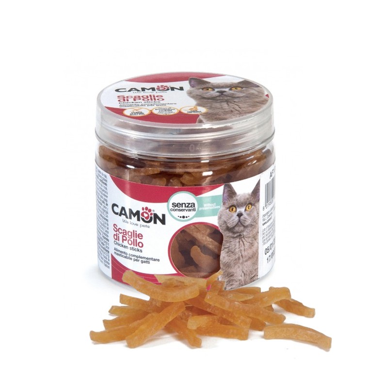 Boite de friandises pour chat bâtonnets de poulet| 60 g
