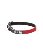 Collier cuir réfléchissant pour chat PORTE ADRESSE| BOBBY