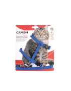 Harnais grand chat réglable et laisse nylon