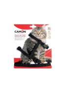 Harnais grand chat réglable et laisse nylon