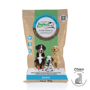 Croquettes naturelles pour chien Junior | LUPUS EXPERT Junior | 15 kg