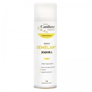 Spray lustreur démêlant pour chien et chat l'huile de Jojoba Caniluxe.
