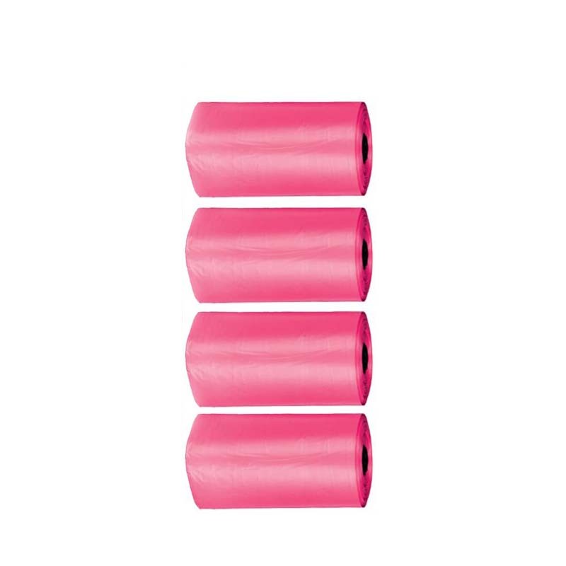 Sachet de 4 rouleaux de 20 sacs à crottes parfumés Orange ou Rose