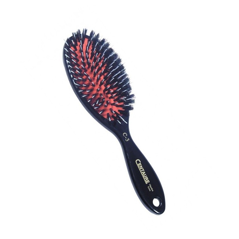 Brosse pneumatique Chardon avec poils synthétiques et purs poils de sanglier pour chien et chat