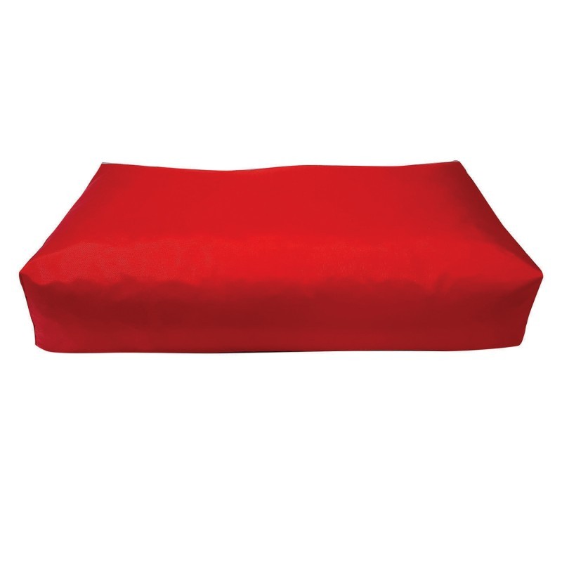 Matelas imperméable rectangulaire rouge