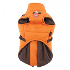 Manteau pour chien Puppia Mountaineer | Orange avec harnais intégré