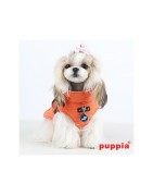 Manteau pour chien Puppia Mountaineer | Orange avec harnais intégré