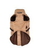 Manteau pour chien Puppia Mountaineer | Beige avec harnais intégré