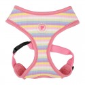 Pinkaholic MAIRE | Harnais chien rayé | ROSE : Taille:L. Cou 39 cm, Poitrail 52 - 67 cm