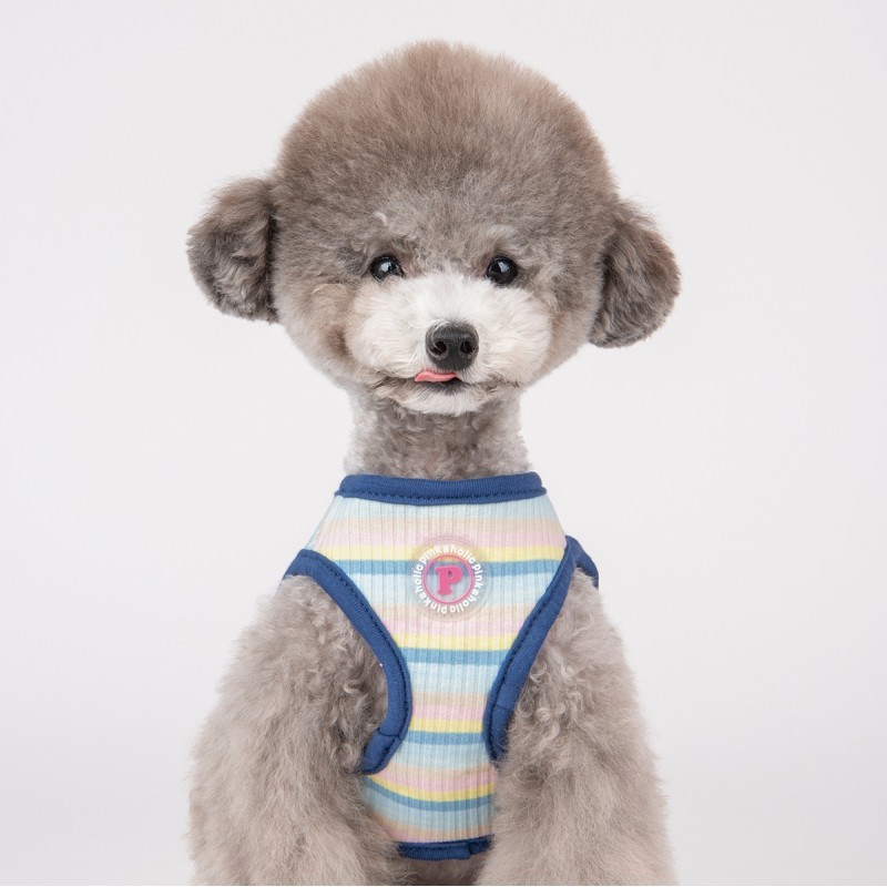 Pinkaholic MAIRE| Harnais chien rayé | BLEU