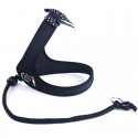 Harnais confort TRE PONTI Fashion pour chien avec cordon | Noir : Taille:T. 3 -  Poitrine 41 à 51 cm. Max 7 kg.