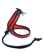 Harnais confort TRE PONTI Fashion pour chien avec cordon | Rouge
