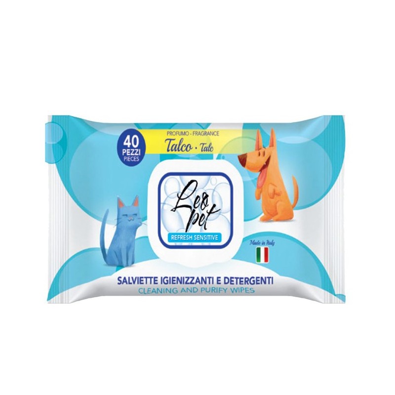 Sachet de 100 lingettes nettoyantes pour nettoyer rapidement votre chien ou votre chat