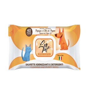 Sachet de 100 lingettes nettoyantes pour nettoyer rapidement votre chien ou votre chat