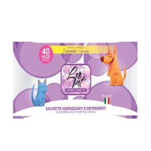 Sachet de 100 lingettes nettoyantes pour nettoyer rapidement votre chien ou votre chat