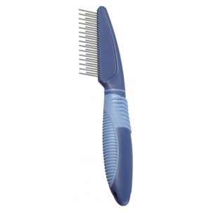 Peigne dents tournantes très fines à larges avec manche plastique ergonomique