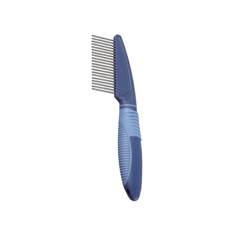 Peigne dents tournantes très fines à larges avec manche plastique ergonomique