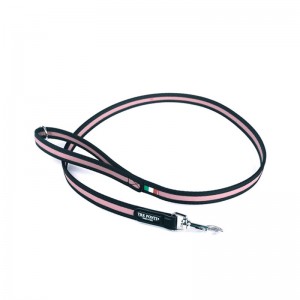 Laisse résistante unie bord noir FASHION | TRE PONTI