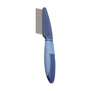 Peigne dents tournantes très fines à larges avec manche plastique ergonomique