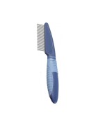 Peigne dents tournantes très fines à larges avec manche plastique ergonomique