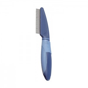 Peigne dents tournantes très fines à larges avec manche plastique ergonomique