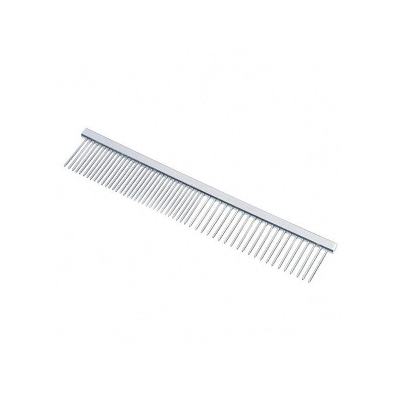 Peigne en métal dents médium/larges pour démêler le poil de votre animal