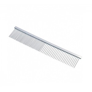 Peigne en métal dents médium/larges pour démêler le poil de votre animal