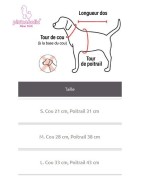 Pinkaholic MAIRE | Harnais veste chien rayé | BLEU