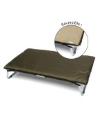 Coussin imperméable réversible pour lit pliant | Beige/Kaki