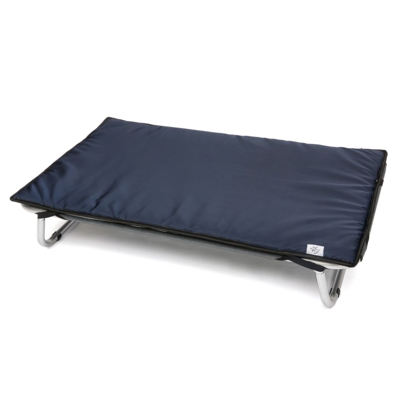 Coussin imperméable réversible pour lit pliant | Bleu/Gris