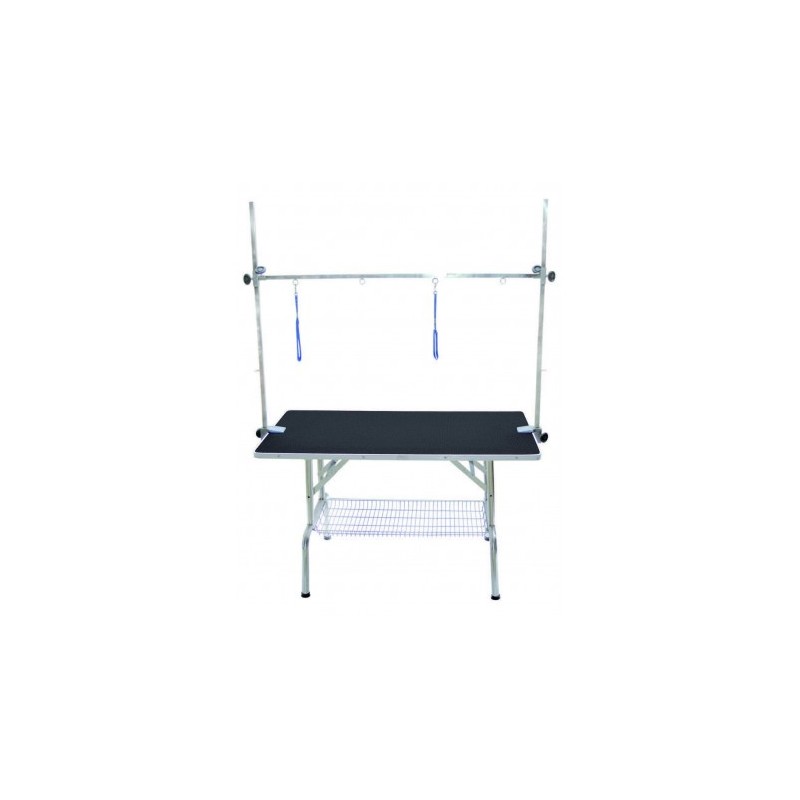 Table pliante avec potence doubles et sangles