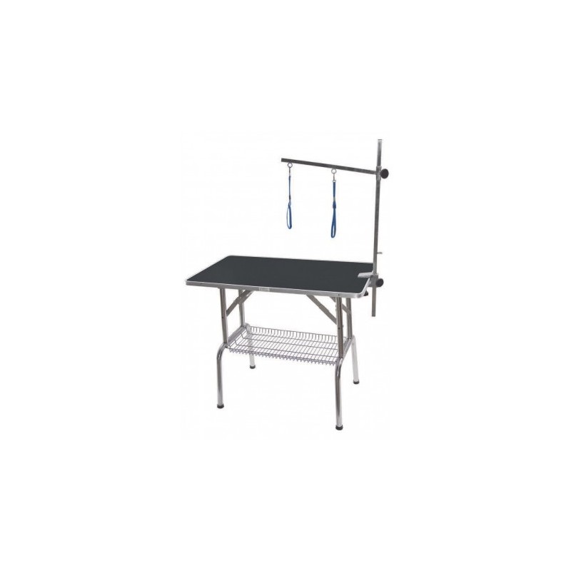 Table pliante avec potence simple et sangles
