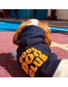 Sweat à capuche "COOL DOG CLUB" Bleu marine | BANDIT