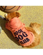 Sweat à capuche "COOL DOG CLUB" Rose | BANDIT