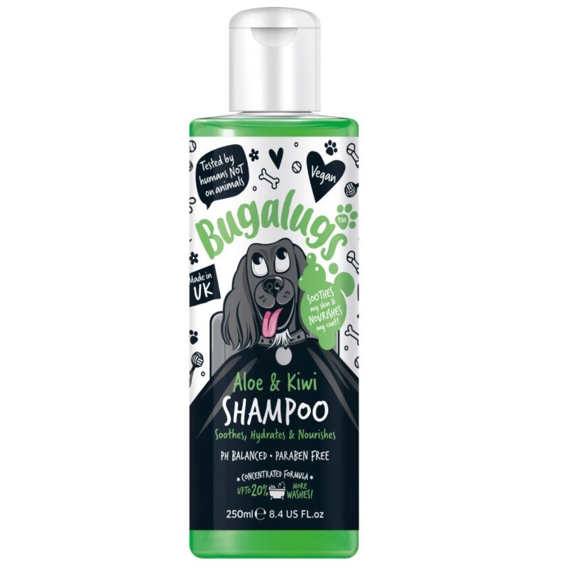 BUGALUGS Aloe & Kiwi | Shampoing pour chien apaisant & hydratant