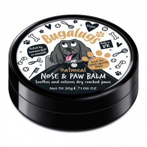 BUGALUGS Oatmeal | Baume coussinet et truffe pour chien | Pot de 30 g