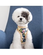 Harnais chien réglable Pinkaholic FLEUR Navy