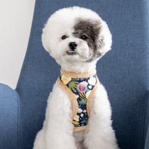 Harnais chien réglable Pinkaholic FLEUR Navy