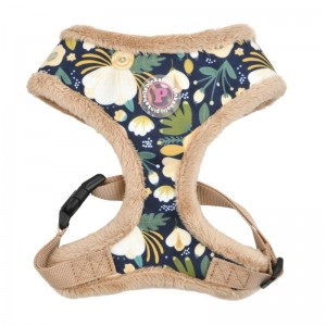 Harnais chien réglable Pinkaholic FLEUR Navy