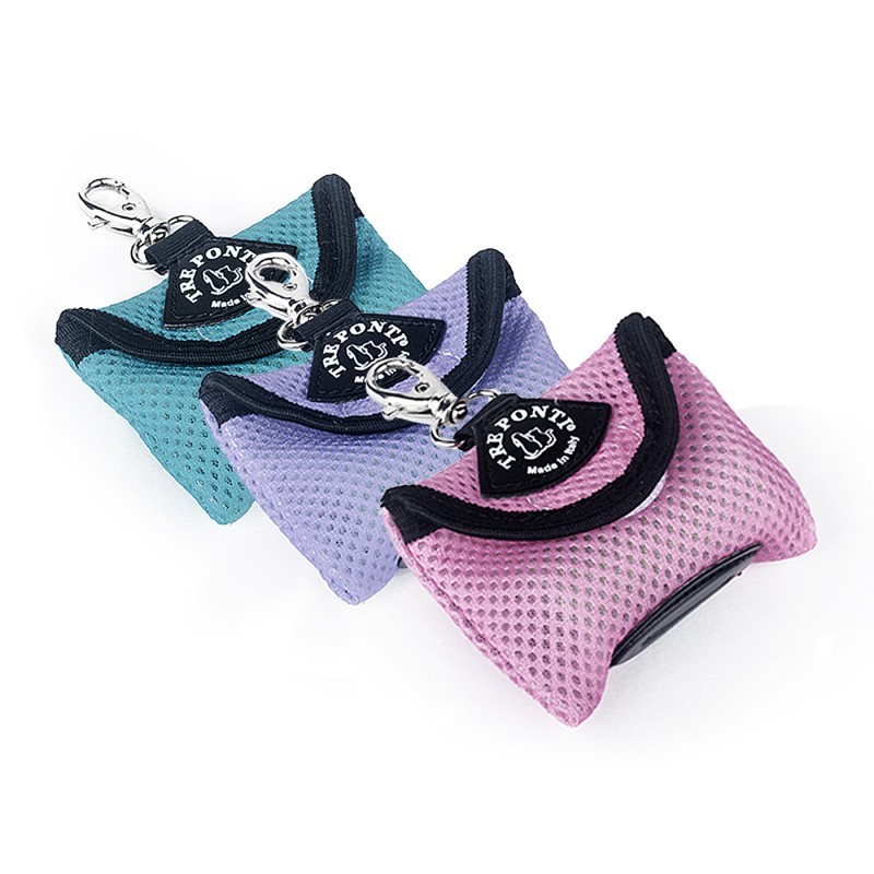 Distributeur de sacs ramasse crottes pochette unie avec 1 recharge | TRE PONTI