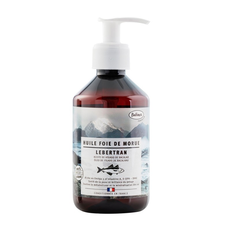 Huile de foie de morue| Complément alimentaire pour chien et chat |250 ml